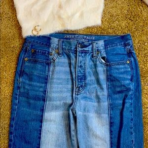 Two-Toned American Eagle Jeans